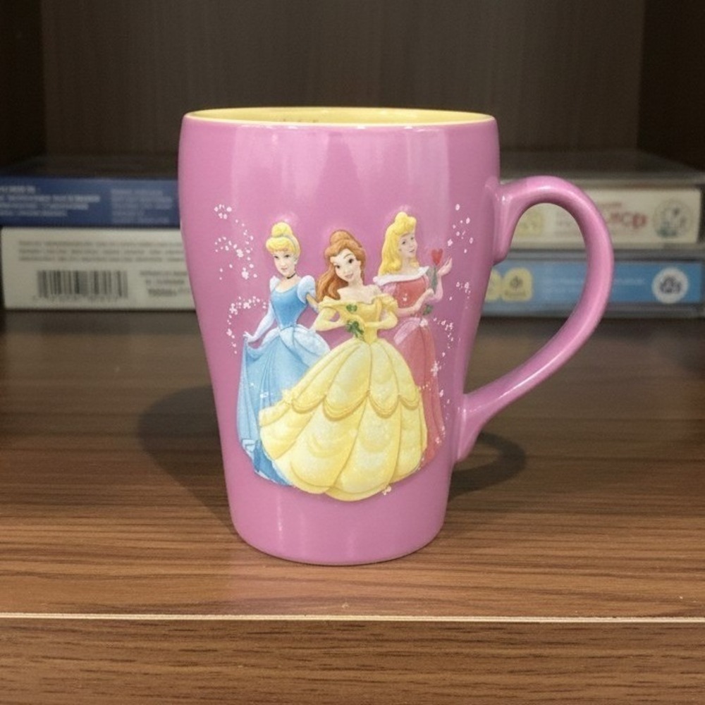 Disney Princess Coffee Cup, Cinderella Belle Aurora, Purple Character Drinkware - Picture 1 of 12